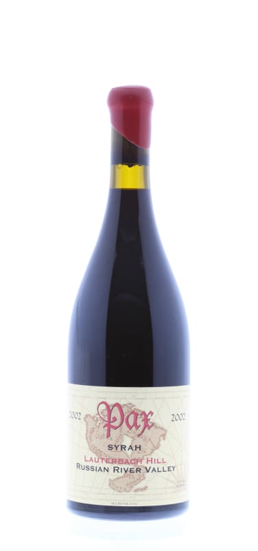 Pax Lauterbach Hill Syrah 2002 Front Bottle Shot