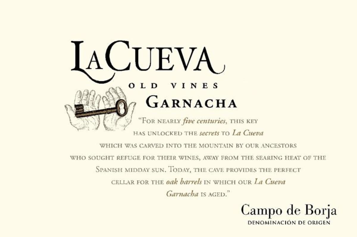 Bodegas Ruberte Hermanos La Cueva Old Vines Garnacha 2015 Front Label