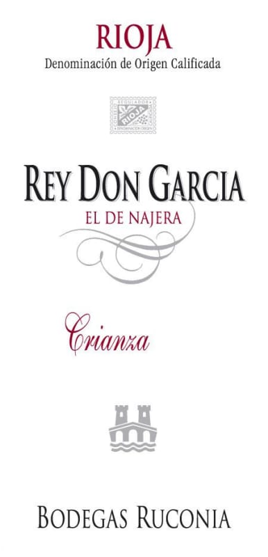 Bodegas Ruconia Rey Don Garcia el de Najera Crianza 2013 Front Label