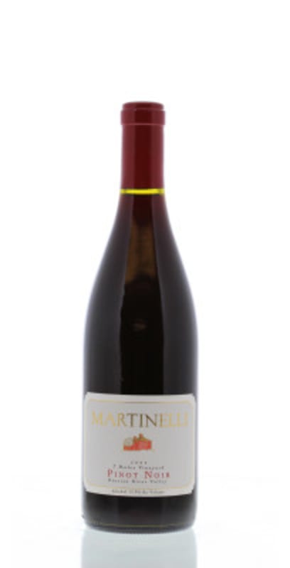 Martinelli Seven Mules Vineyard Pinot Noir 2002 Front Bottle Shot