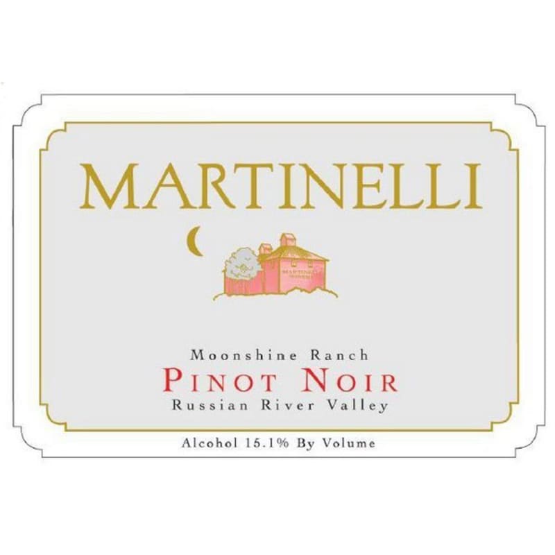 Martinelli Moonshine Ranch Pinot Noir 2001 Front Label