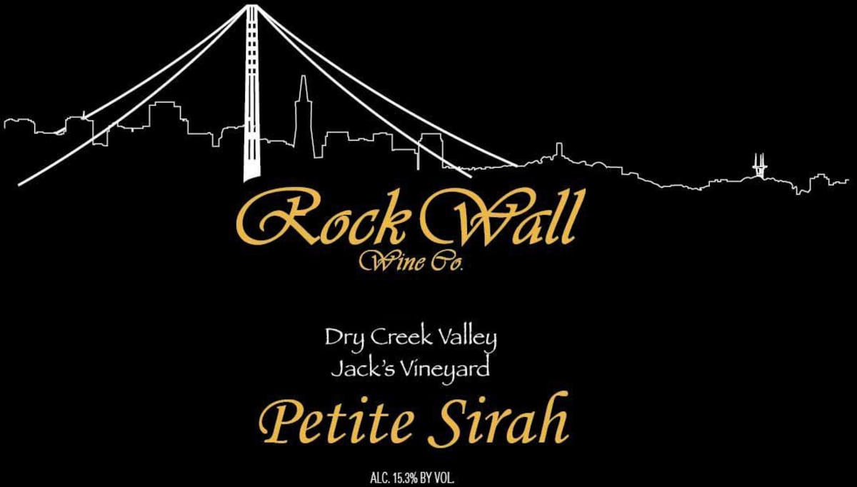 Rock Wall Jack's Vineyard Petite Sirah 2011 Front Label