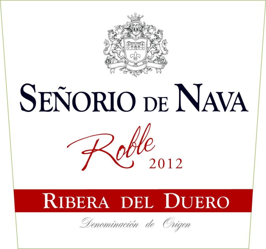Bodegas Senorio de Nava Roble 2012 Front Label