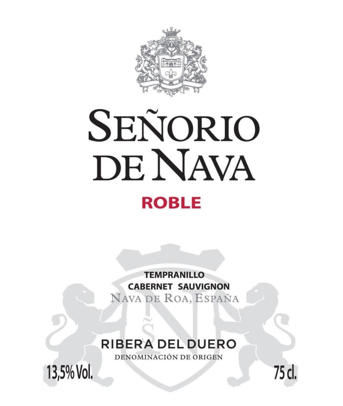 Bodegas Senorio de Nava Roble 2015 Front Label