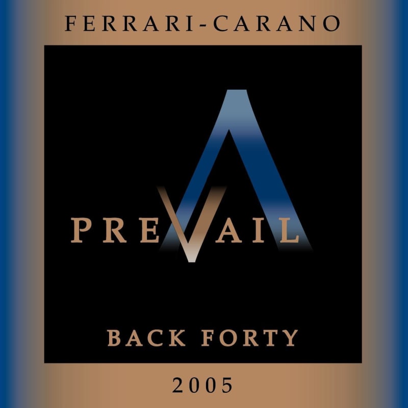 Ferrari-Carano Prevail Back Forty 2005 Front Label