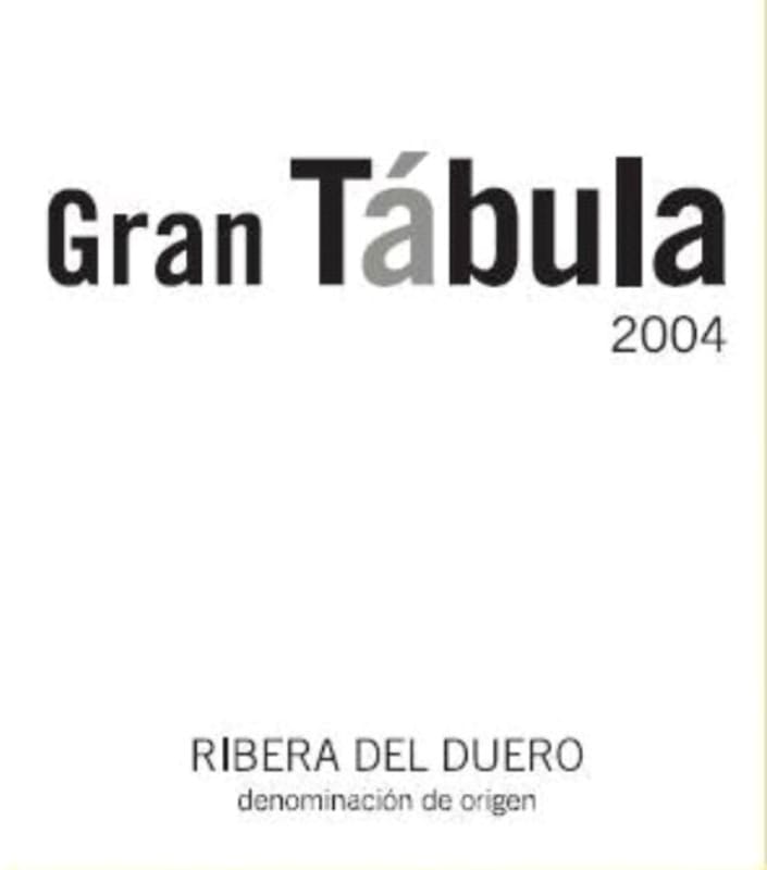 Bodegas Tabula Gran Tabula 2004 Front Label