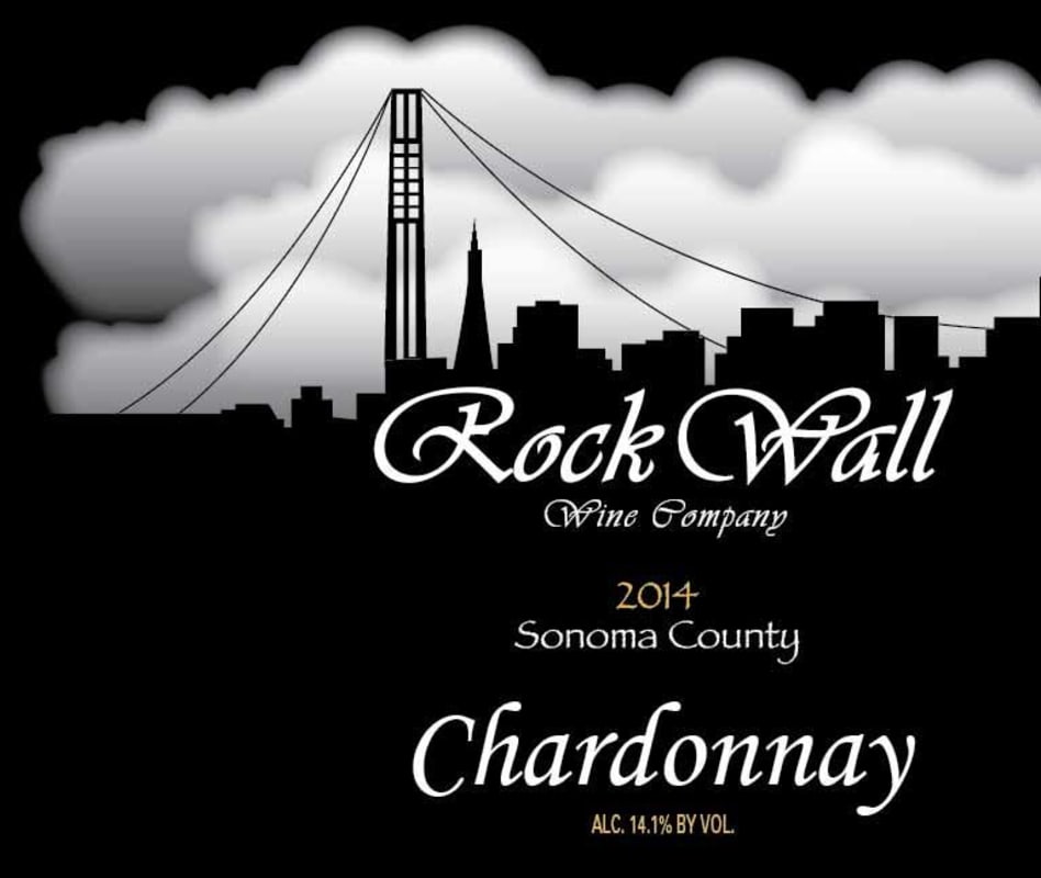 Rock Wall Sonoma County Chardonnay 2014 Front Label