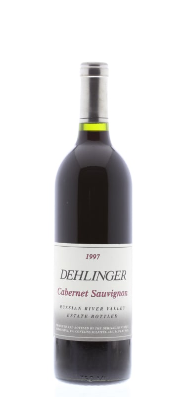 Dehlinger Cabernet Sauvignon 1997 Front Bottle Shot