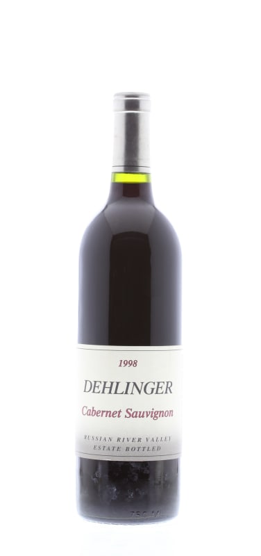 Dehlinger Cabernet Sauvignon 1998 Front Bottle Shot