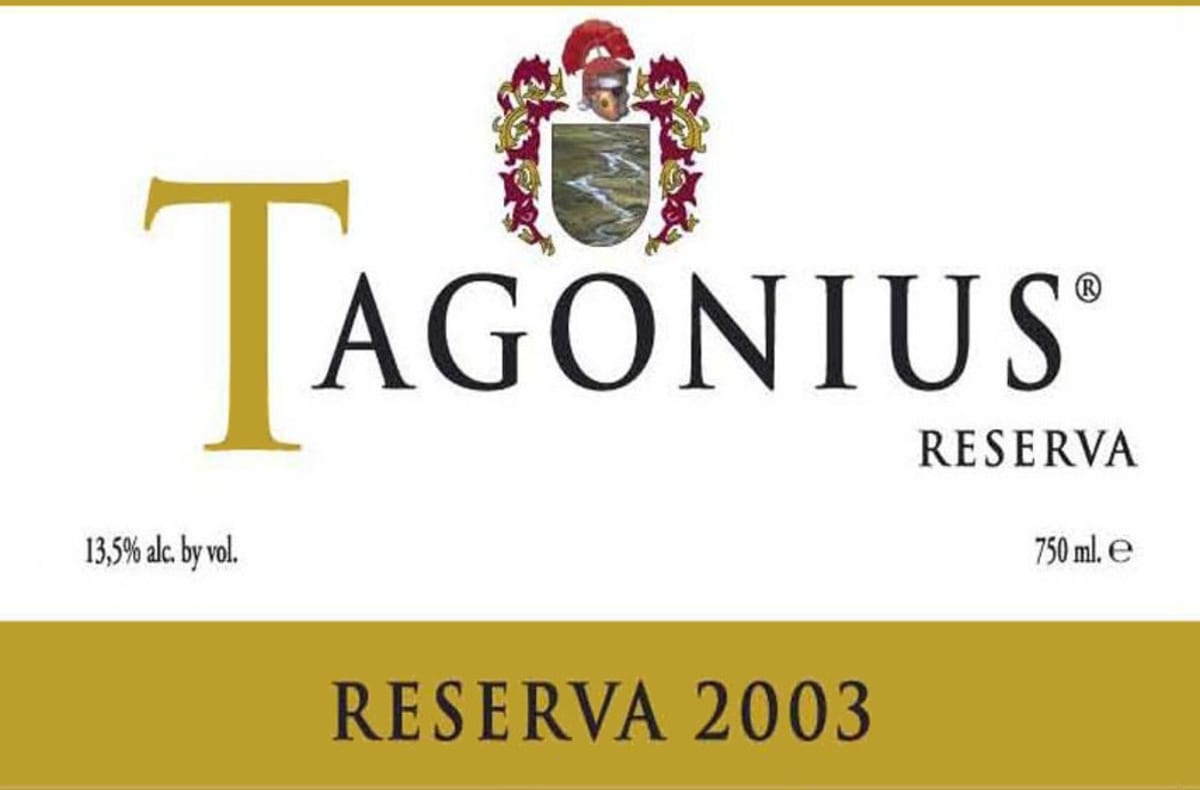 Bodegas Tagonius Reserva 2003 Front Label