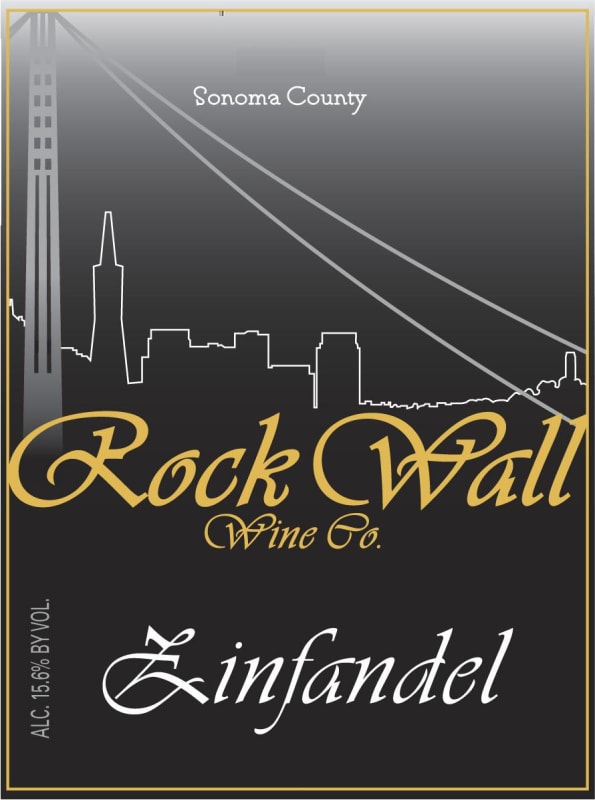 Rock Wall Sonoma County Zinfandel 2008 Front Label
