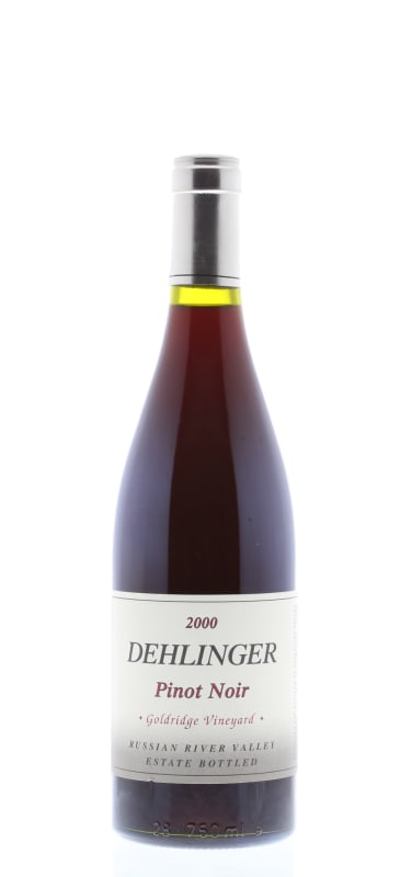 Dehlinger Goldridge Pinot Noir 2000 Front Bottle Shot
