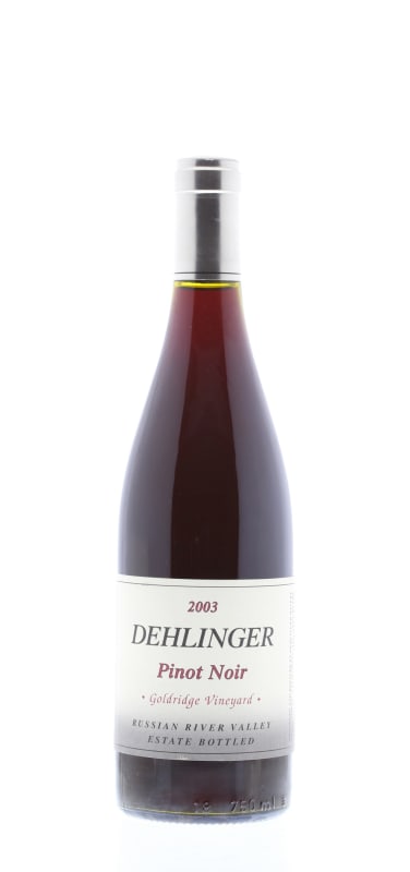 Dehlinger Goldridge Pinot Noir 2003 Front Bottle Shot