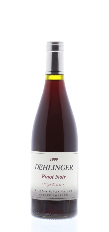 Dehlinger High Plains Pinot Noir 1999 Front Bottle Shot