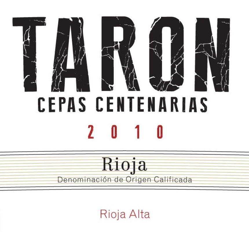 Bodegas Taron Cepas Centenarias 2010 Front Label