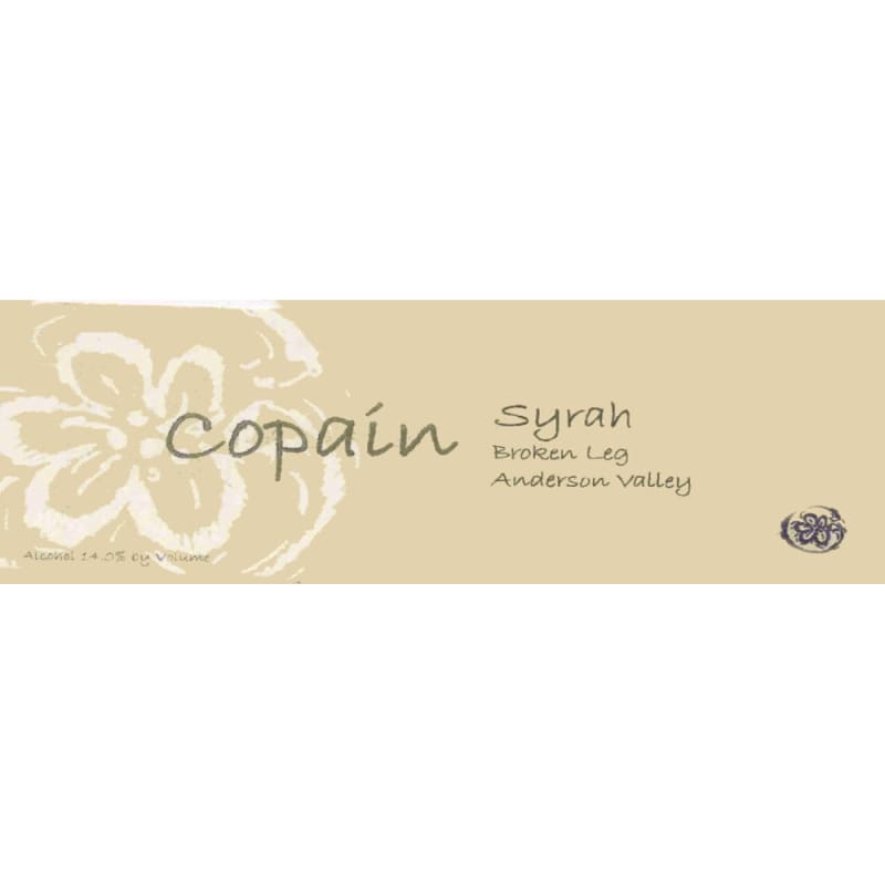 Copain Broken Leg Vineyard Syrah 2004 Front Label