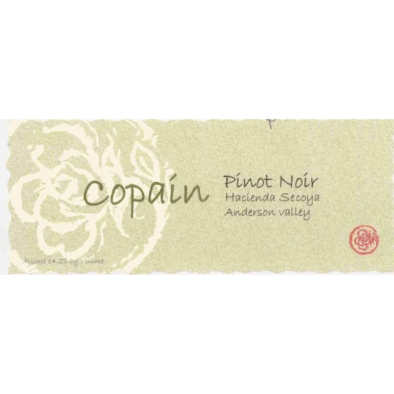 Copain Hacienda Secoya Vineyard Pinot Noir 2003 Front Label
