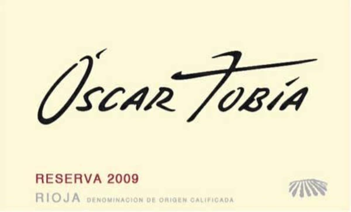 Bodegas Tobia Oscar Tobia Reserva 2009 Front Label