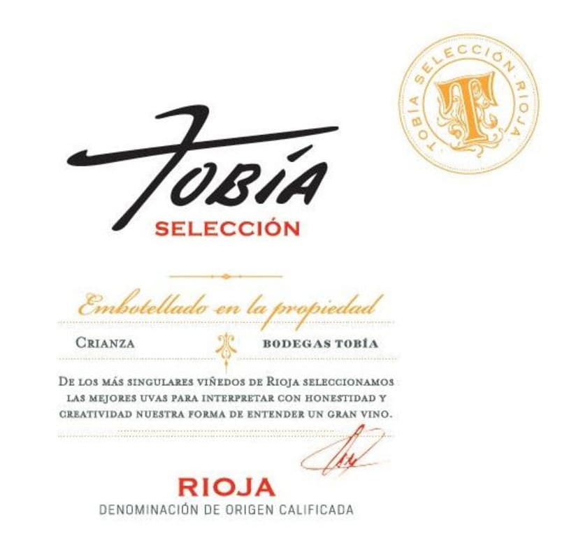 Bodegas Tobia Tobia Seleccion Crianza 2010 Front Label