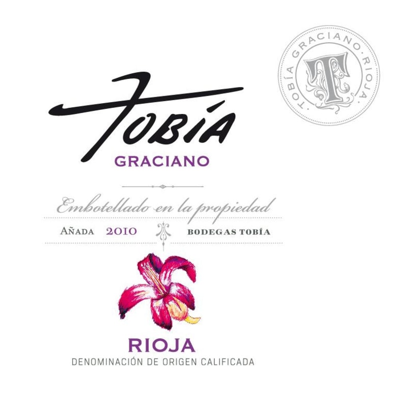 Bodegas Tobia Tobia Graciano 2010 Front Label