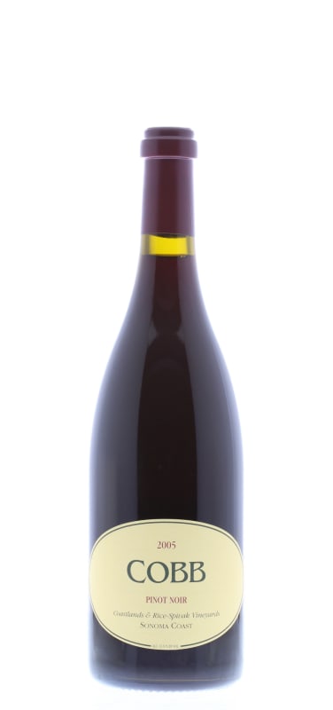 Cobb Wines Coastlands & Rice Spivak Vineyards Pinot Noir 2005 Front Bottle Shot