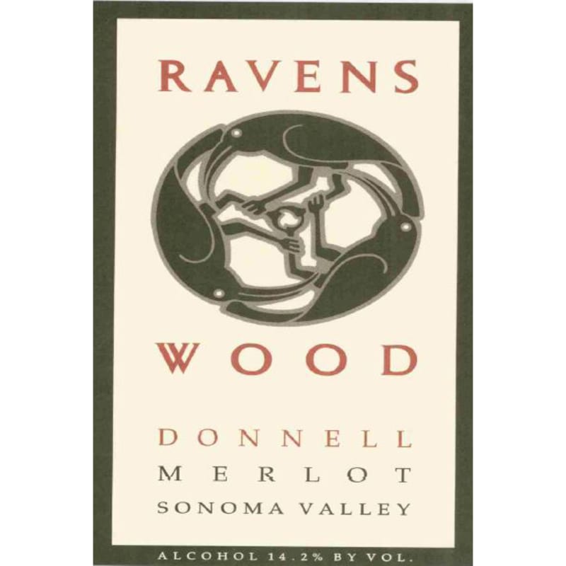 Ravenswood Donnell Ranch Merlot 1996 Front Label