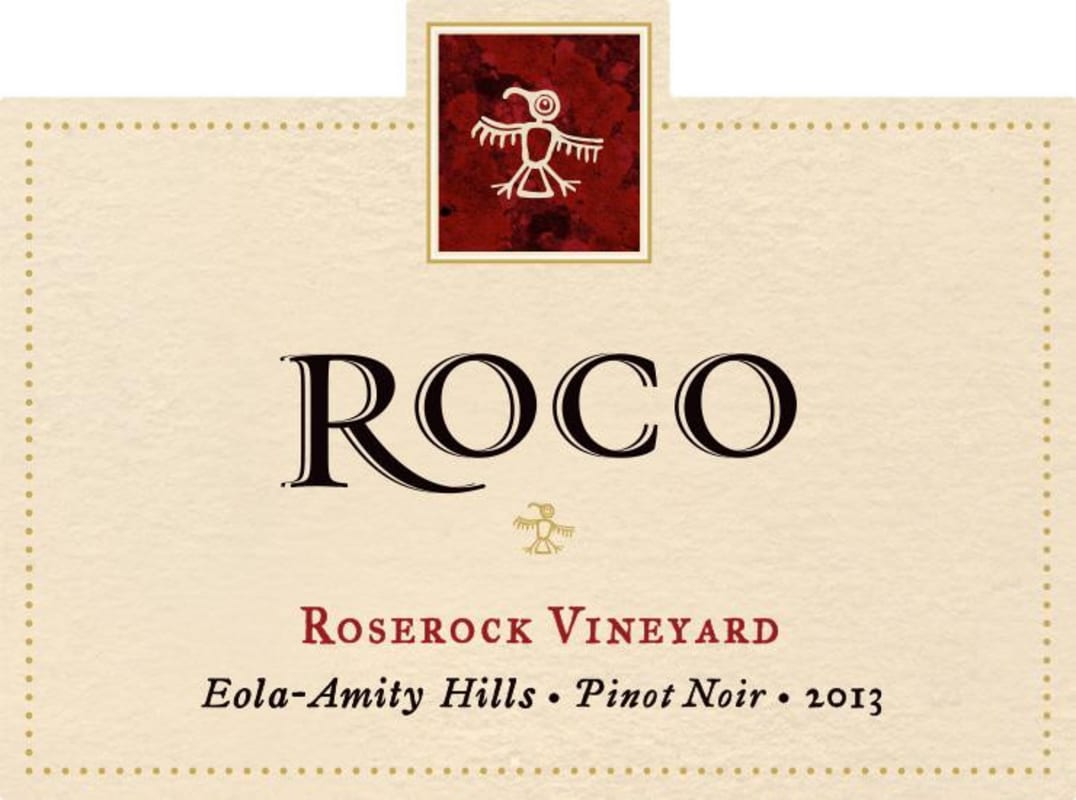 ROCO Roserock Vineyard Pinot Noir 2013 Front Label