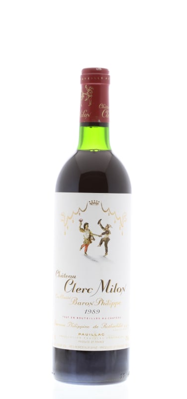 Chateau Clerc Milon 1989 Front Bottle Shot