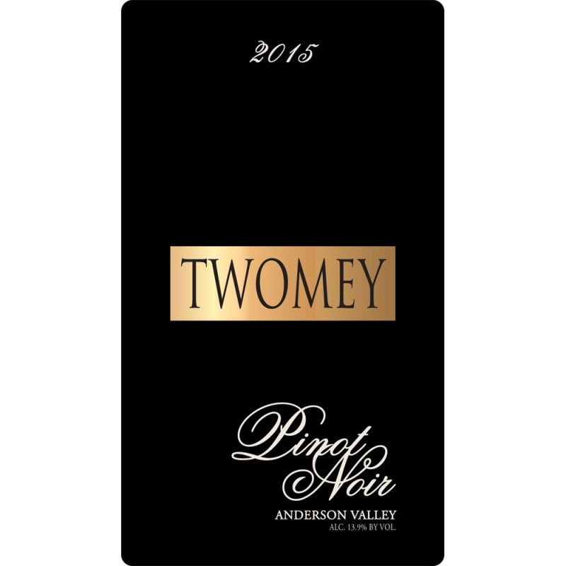 Twomey Anderson Valley Pinot Noir 2015 Front Label