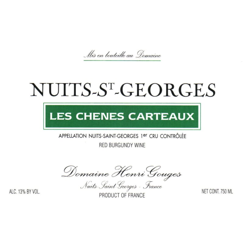 Domaine Henri Gouges Nuits-St-Georges Les Chenes Carteaux 2006 Front Label