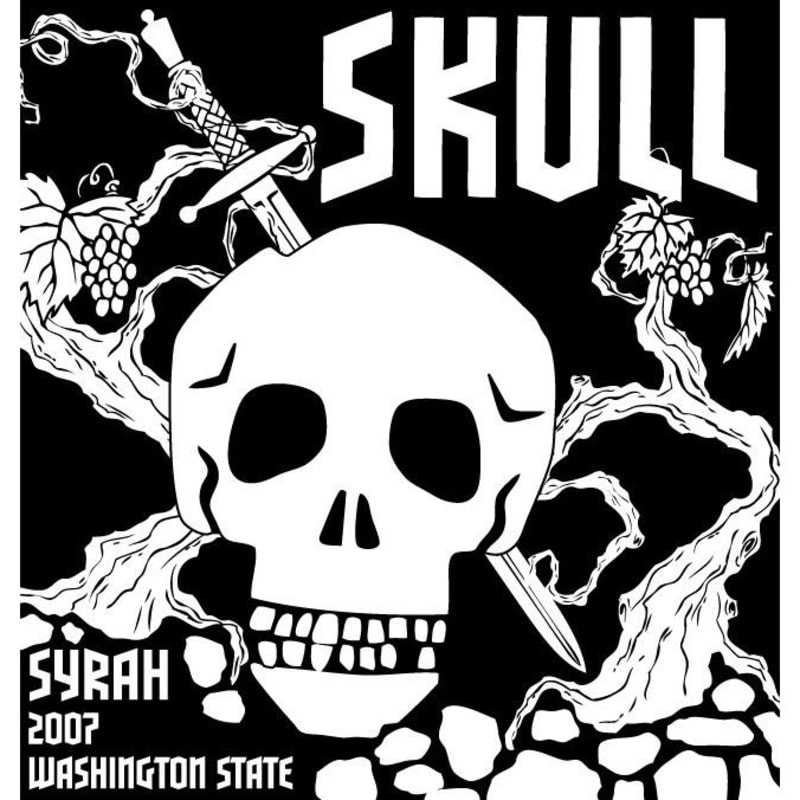 Charles Smith Wines The Skull Syrah 2007 Front Label