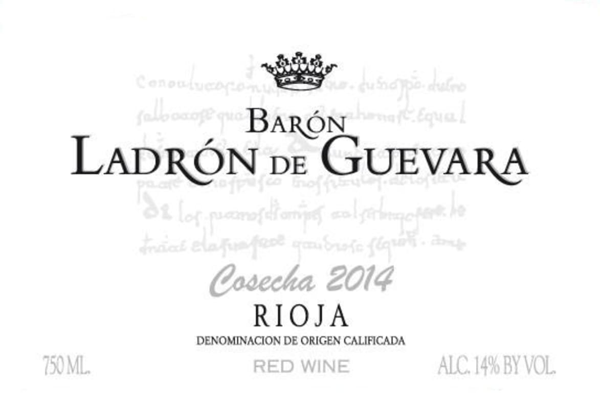 Bodegas Valdelana Baron Ladron de Guevara Cosecha 2014 Front Label