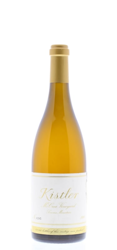 Kistler Vineyards McCrea Chardonnay (torn label) 1999 Front Bottle Shot