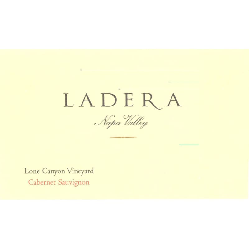 Ladera Lone Canyon Cabernet Sauvignon 1999 Front Label