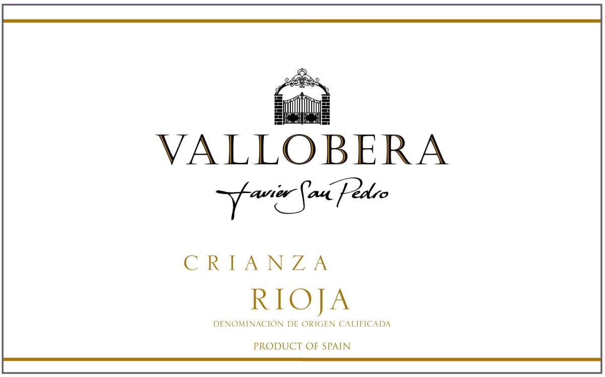 Bodegas Vallobera Crianza 2013 Front Label