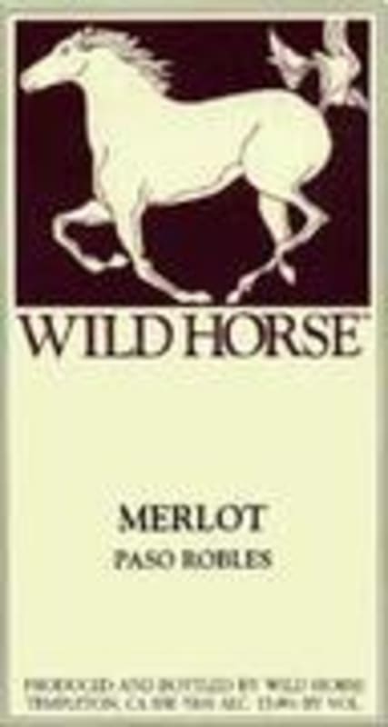 Wild Horse Paso Robles Merlot 1997 Front Label