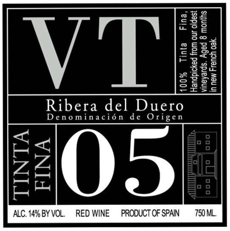 Bodegas Valtravieso VT Tinta Fina 2005 Front Label