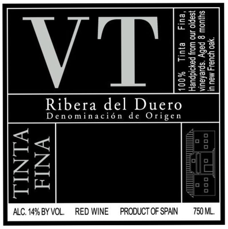 Bodegas Valtravieso VT Tinta Fina 2009 Front Label