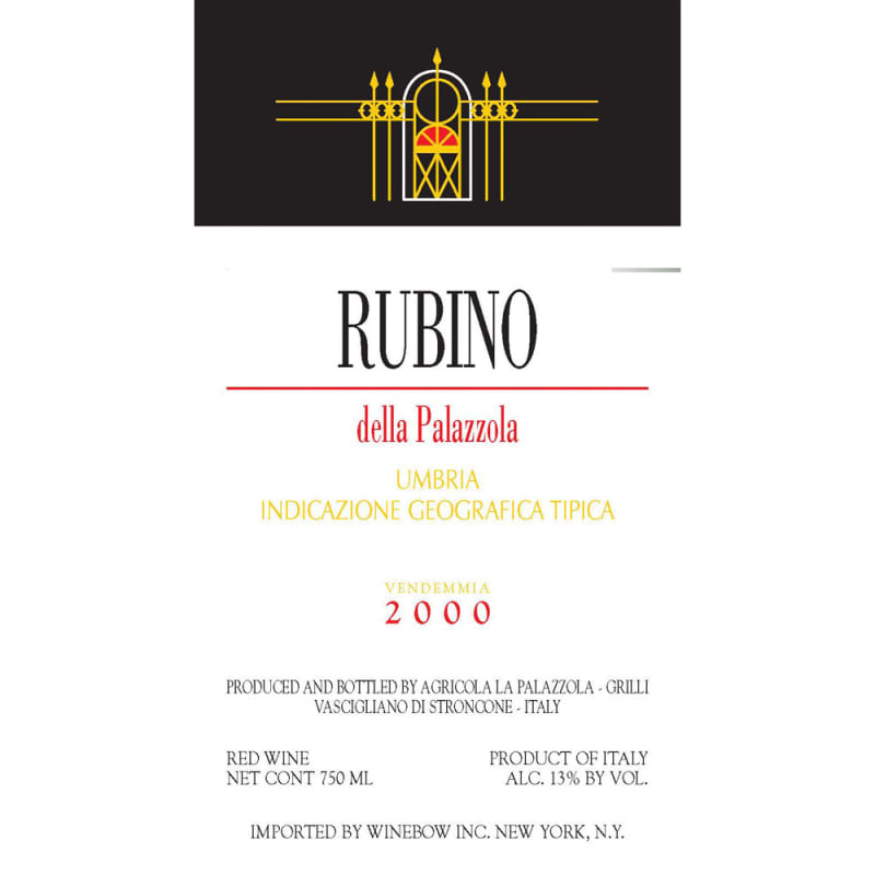 La Palazzola Rubino 2000 Front Label