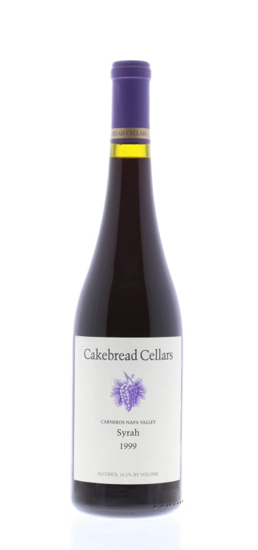 Cakebread Syrah 1999 Front Bottle Shot