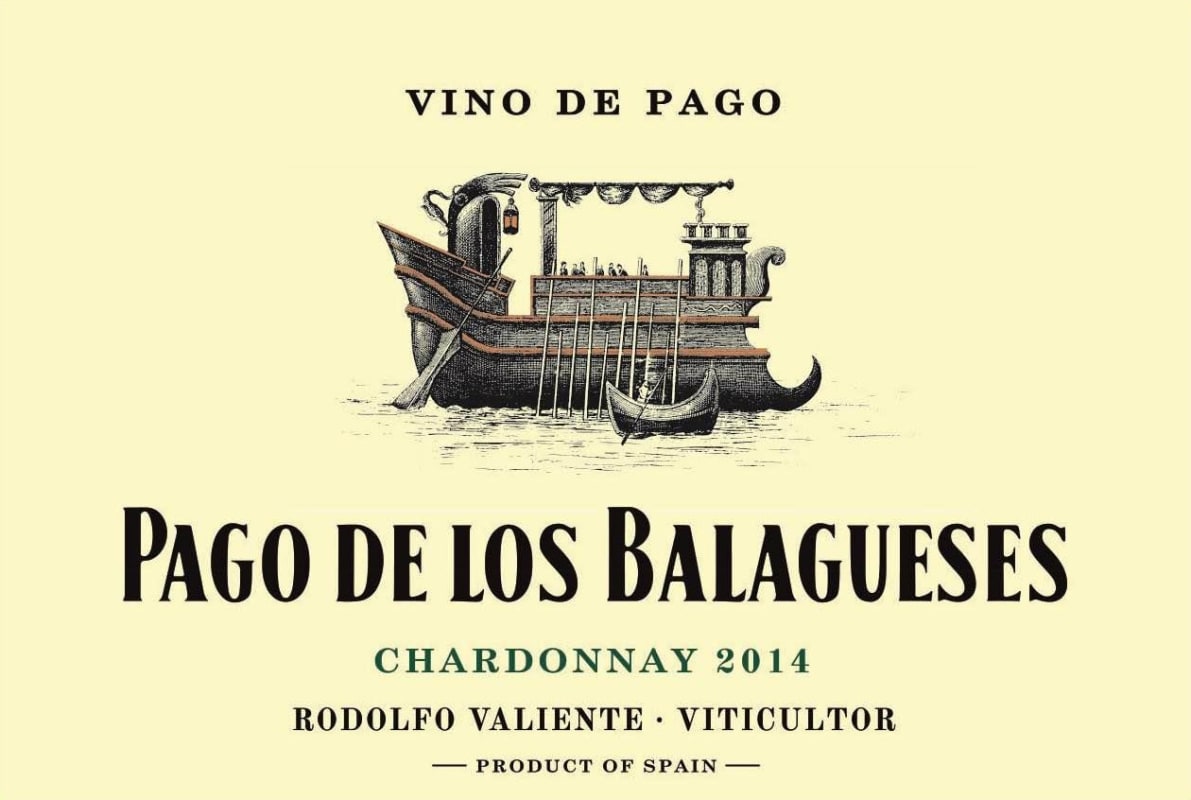 Bodegas Vegalfaro Pago de los Balagueses DO de Pago Chardonnay 2014 Front Label