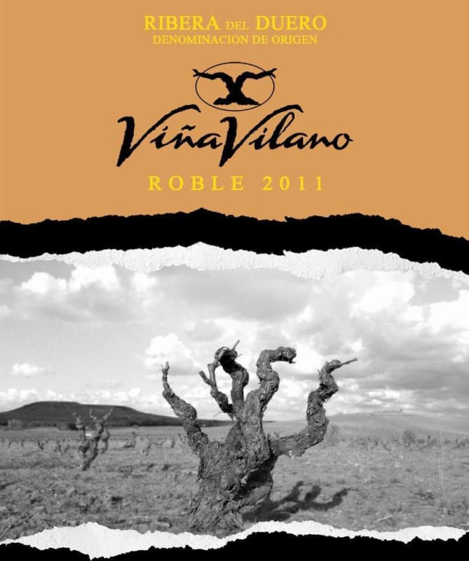 Bodegas Vina Vilano Roble 2011 Front Label