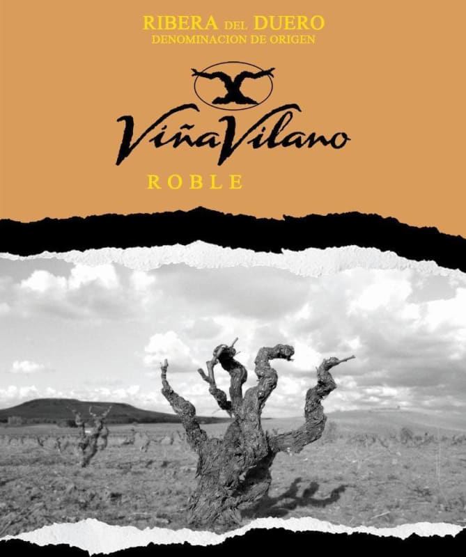 Bodegas Vina Vilano Roble 2013 Front Label