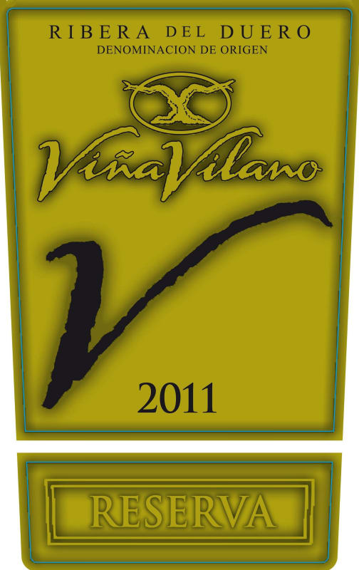 Bodegas Vina Vilano Reserva 2011 Front Label