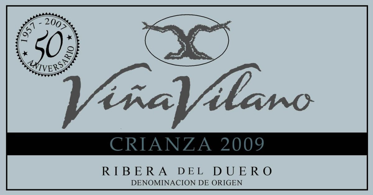 Bodegas Vina Vilano Crianza 2009 Front Label
