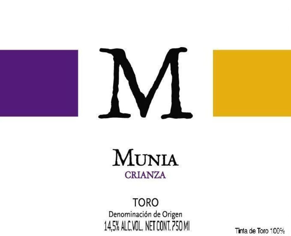 Bodegas Vinaguarena Munia Crianza 2011 Front Label