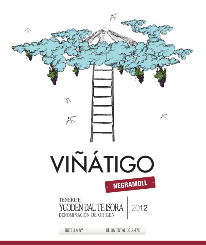 Bodegas Vinatigo Negramoll 2012 Front Label