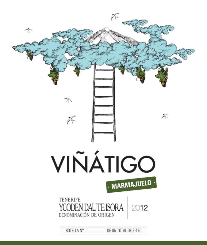 Bodegas Vinatigo Marmajuelo 2012 Front Label