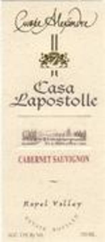 Lapostolle Cuvee Alexandre Cabernet Sauvignon 1995 Front Label