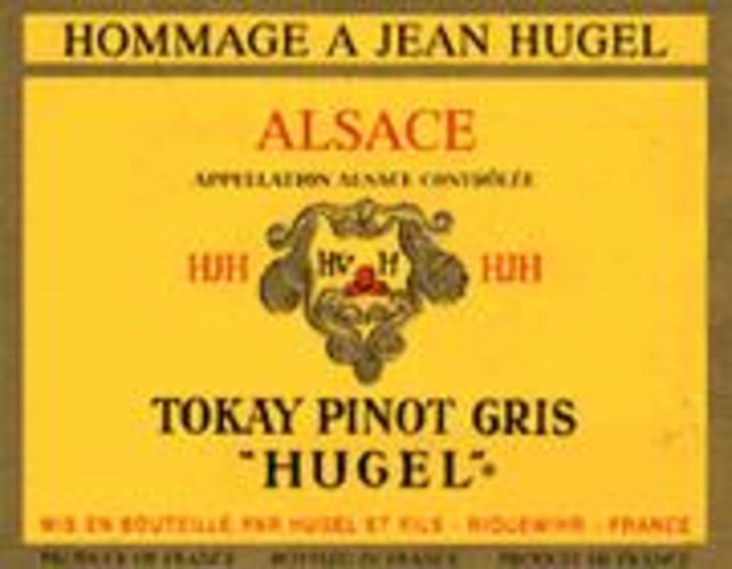 Hugel Hommage Tokay Pinot Gris (half-bottle) 1997 Front Label
